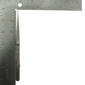 Dumont Fine Point Locking Stainless Steel Diamond Tweezer Measurement
