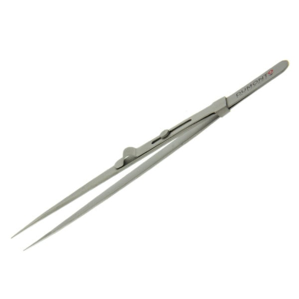 Dumont Fine Point Locking Stainless Steel Diamond Tweezer