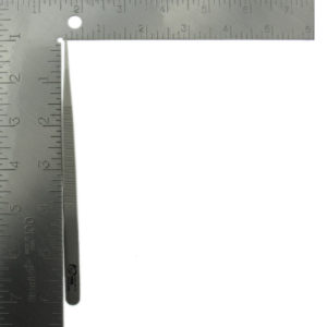Dumont Medium Point Stainless Steel Diamond Tweezer Measurement