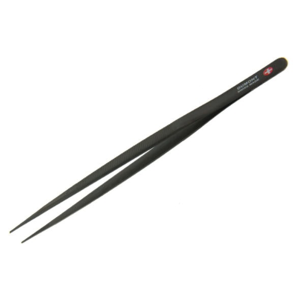 Dumont Medium Point Black Stainless Steel Diamond Tweezer