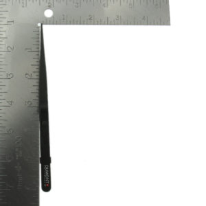 Dumont Medium Point Locking Black Stainless Steel Diamond Tweezer Measurement