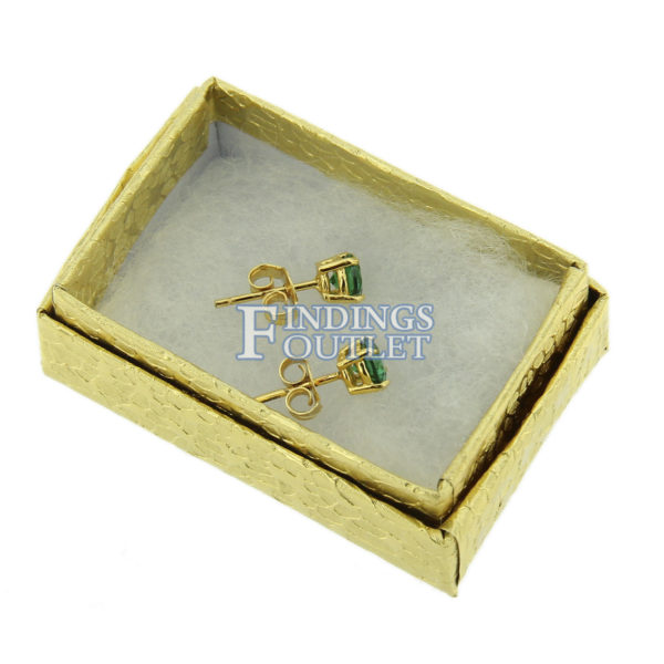 2" x 1.25" Gold Cotton Filled Gift Box Filled