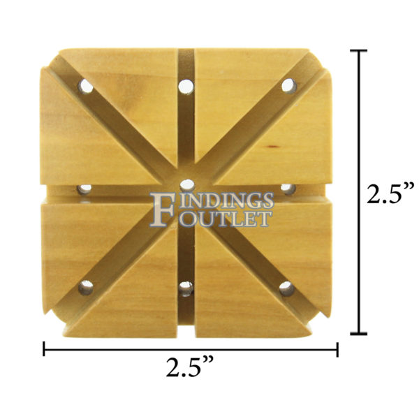 Hardwood Watch Band And Bracelet Holder Measurement