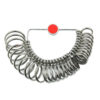 Finger Ring Sizer Gauge Half Round Style Measures Sizes 1-15