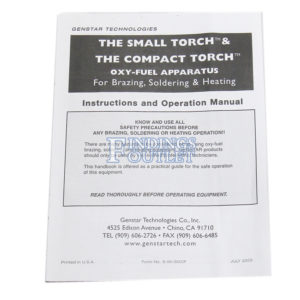 Gentec Soldering Torch Kit Manual