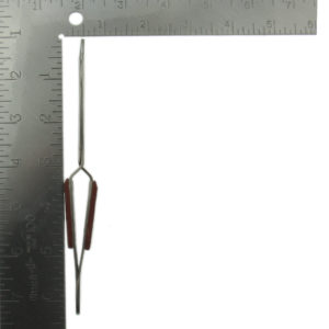Curved Cross Locking Fiber Grip Soldering Tweezer Measurement