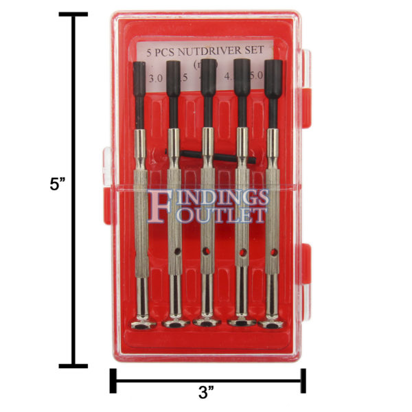 Hex Nut Driver Set Pack Measurement