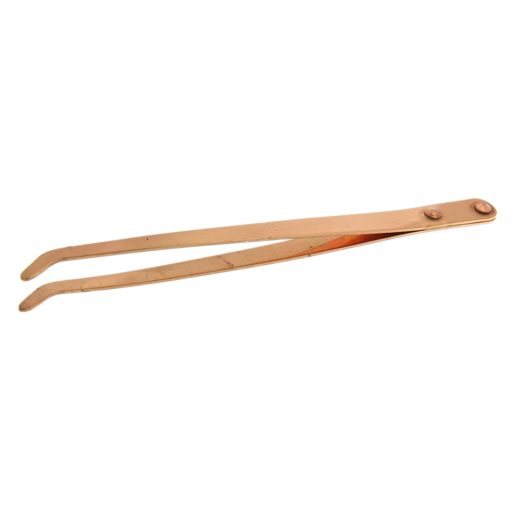 Curved Copper Tong Pickling Tweezer - Findings Outlet