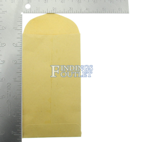 Brown Kraft Coin Envelope Measurement