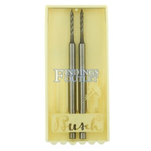 Busch Carbide Large Twist Drill Figure 203HM Pack of 2 Jewelry Twist Drills 009-012 Made In Germany Pack