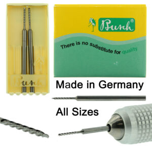Busch Carbide Twist Drill Figure 4203 Pack of 2 Jewelry Twist Drills 007-015 Made In Germany