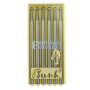 Busch Round Carbide Bur Figure 1 Pack of 6 Jewelry Burs 005-027 Made In Germany 6 Pack