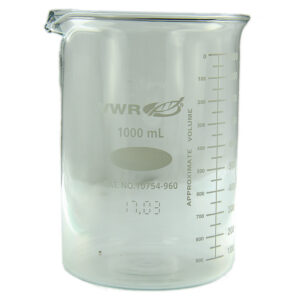 1000ML VWR Low Form Griffin Glass Beaker