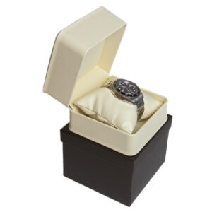 Cream Soft Leather Watch Box Display Jewelry Gift Box 1 Dozen