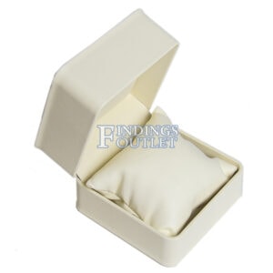 Cream Soft Leather Watch Box Display Jewelry Gift Box 1 Dozen Open