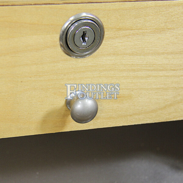 Hardwood Jewelers Workbench With Three Drawers Knob