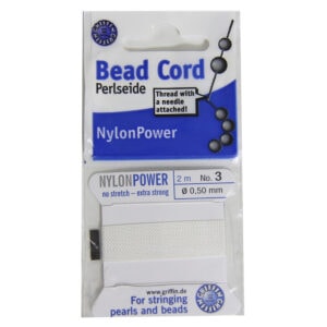 Griffin Nylon Pearl Bead Stringing Cord Size #3