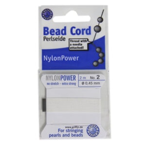 Griffin Nylon Pearl Bead Stringing Cord Size #2