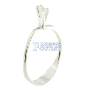 Diamond Gemstone Holder Ring Display Adjustable Prong Silver Tone Jewelry Tool Side