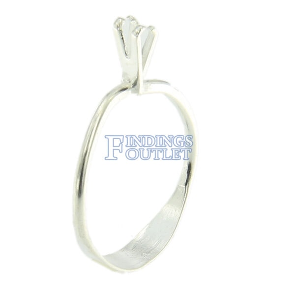 Diamond Gemstone Holder Ring Display Adjustable Prong Silver Tone Jewelry Tool Side