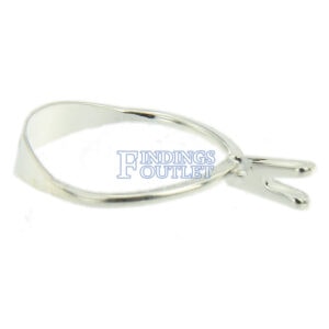 Diamond Gemstone Holder Ring Display Adjustable Prong Silver Tone Jewelry Tool Angle