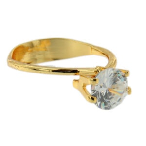 Diamond Gemstone Holder Ring Display Adjustable Prong Gold Tone Jewelry Tool