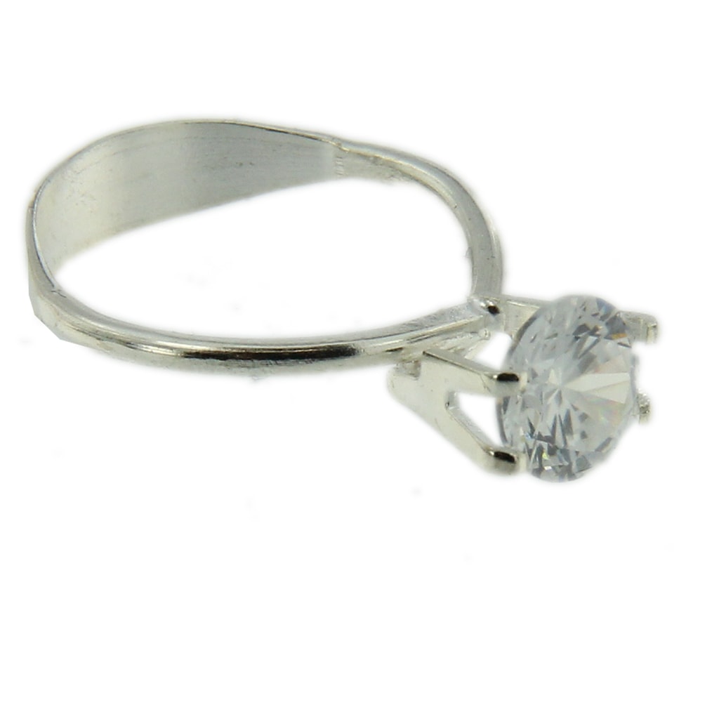 Diamond Gemstone Holder Ring Display Adjustable Prong Silver Tone Jewelry  Tool - Findings Outlet